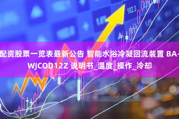 配资股票一览表最新公告 智能水浴冷凝回流装置 BA-WJCOD12Z 说明书_温度_操作_冷却